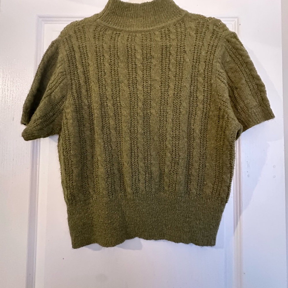 Cozy Olive Green Knit Sweater